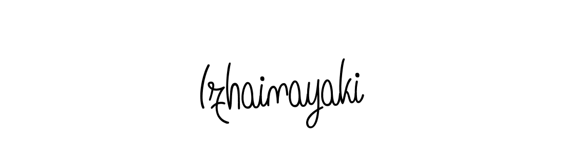 How to Draw Izhainayaki signature style? Angelique-Rose-font-FFP is a latest design signature styles for name Izhainayaki. Izhainayaki signature style 5 images and pictures png