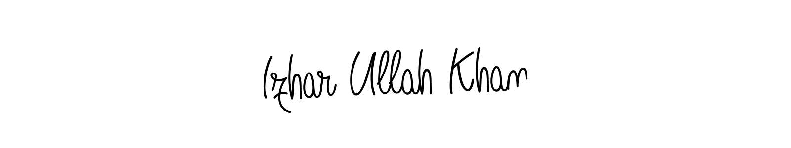 How to Draw Izhar Ullah Khan signature style? Angelique-Rose-font-FFP is a latest design signature styles for name Izhar Ullah Khan. Izhar Ullah Khan signature style 5 images and pictures png