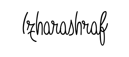 An effortless, minimalist signature concept for Izharashraf using Angelique-Rose-font-FFP design. Clean lines that look great on any document. Izharashraf signature style 5 images and pictures png