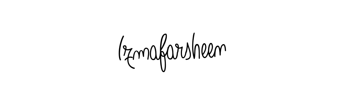 Make a beautiful signature design for name Izmafarsheen. With this signature (Angelique-Rose-font-FFP) style, you can create a handwritten signature for free. Izmafarsheen signature style 5 images and pictures png