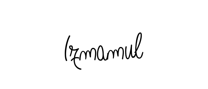 How to Draw Izmamul signature style? Angelique-Rose-font-FFP is a latest design signature styles for name Izmamul. Izmamul signature style 5 images and pictures png