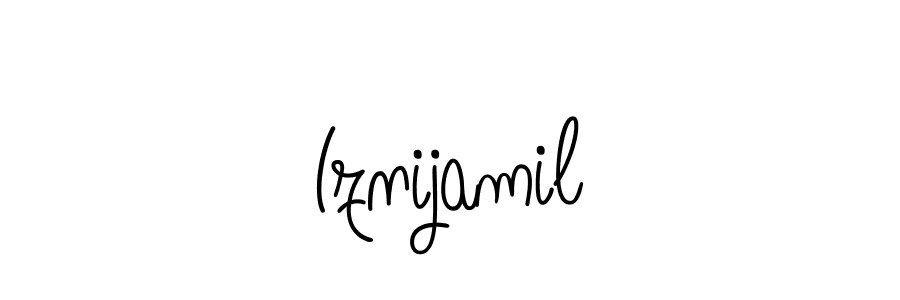 Iznijamil stylish signature style. Best Handwritten Sign (Angelique-Rose-font-FFP) for my name. Handwritten Signature Collection Ideas for my name Iznijamil. Iznijamil signature style 5 images and pictures png