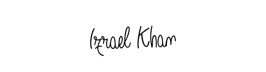 Angelique-Rose-font-FFP is a professional signature style that is perfect for those who want to add a touch of class to their signature. It is also a great choice for those who want to make their signature more unique. Get Izrael Khan name to fancy signature for free. Izrael Khan signature style 5 images and pictures png
