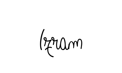 How to make Izram name signature. Use Angelique-Rose-font-FFP style for creating short signs online. This is the latest handwritten sign. Izram signature style 5 images and pictures png