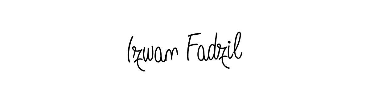 Design your own signature with our free online signature maker. With this signature software, you can create a handwritten (Angelique-Rose-font-FFP) signature for name Izwan Fadzil. Izwan Fadzil signature style 5 images and pictures png