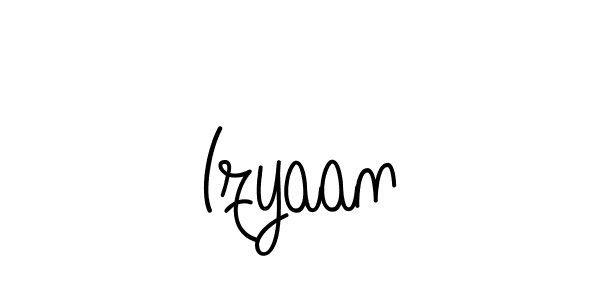 Use a signature maker to create a handwritten signature online. With this signature software, you can design (Angelique-Rose-font-FFP) your own signature for name Izyaan. Izyaan signature style 5 images and pictures png