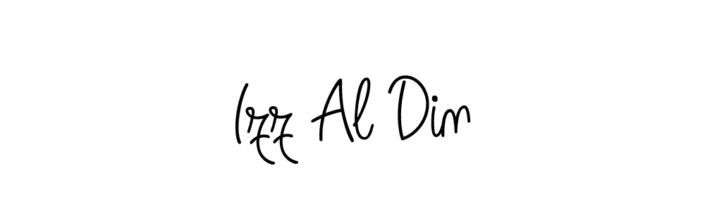 Make a beautiful signature design for name Izz Al Din. With this signature (Angelique-Rose-font-FFP) style, you can create a handwritten signature for free. Izz Al Din signature style 5 images and pictures png