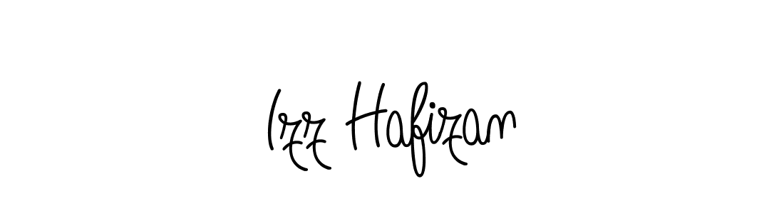 Izz Hafizan stylish signature style. Best Handwritten Sign (Angelique-Rose-font-FFP) for my name. Handwritten Signature Collection Ideas for my name Izz Hafizan. Izz Hafizan signature style 5 images and pictures png
