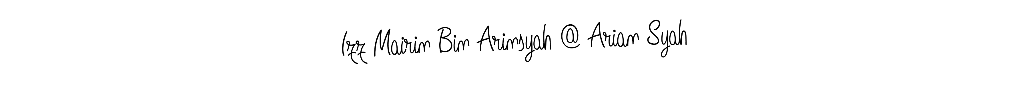 How to Draw Izz Mairin Bin Arinsyah @ Arian Syah signature style? Angelique-Rose-font-FFP is a latest design signature styles for name Izz Mairin Bin Arinsyah @ Arian Syah. Izz Mairin Bin Arinsyah @ Arian Syah signature style 5 images and pictures png