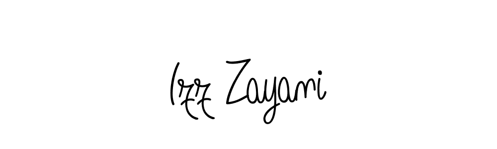 Make a beautiful signature design for name Izz Zayani. With this signature (Angelique-Rose-font-FFP) style, you can create a handwritten signature for free. Izz Zayani signature style 5 images and pictures png