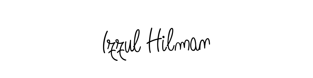 Izzul Hilman stylish signature style. Best Handwritten Sign (Angelique-Rose-font-FFP) for my name. Handwritten Signature Collection Ideas for my name Izzul Hilman. Izzul Hilman signature style 5 images and pictures png