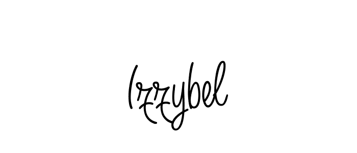 Design your own signature with our free online signature maker. With this signature software, you can create a handwritten (Angelique-Rose-font-FFP) signature for name Izzybel. Izzybel signature style 5 images and pictures png