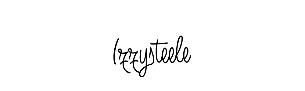 Izzysteele stylish signature style. Best Handwritten Sign (Angelique-Rose-font-FFP) for my name. Handwritten Signature Collection Ideas for my name Izzysteele. Izzysteele signature style 5 images and pictures png