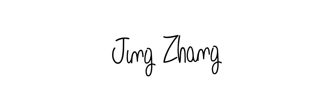 How to make Jıng Zhang signature? Angelique-Rose-font-FFP is a professional autograph style. Create handwritten signature for Jıng Zhang name. Jıng Zhang signature style 5 images and pictures png