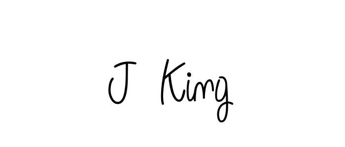 Use a signature maker to create a handwritten signature online. With this signature software, you can design (Angelique-Rose-font-FFP) your own signature for name J  King. J  King signature style 5 images and pictures png