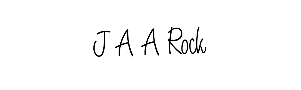 J A A Rock stylish signature style. Best Handwritten Sign (Angelique-Rose-font-FFP) for my name. Handwritten Signature Collection Ideas for my name J A A Rock. J A A Rock signature style 5 images and pictures png