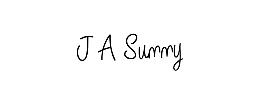 Make a beautiful signature design for name J A Sunny. Use this online signature maker to create a handwritten signature for free. J A Sunny signature style 5 images and pictures png