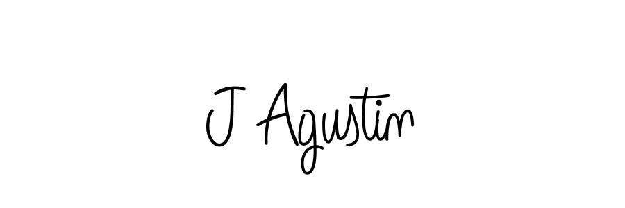 The best way (Angelique-Rose-font-FFP) to make a short signature is to pick only two or three words in your name. The name J Agustin include a total of six letters. For converting this name. J Agustin signature style 5 images and pictures png
