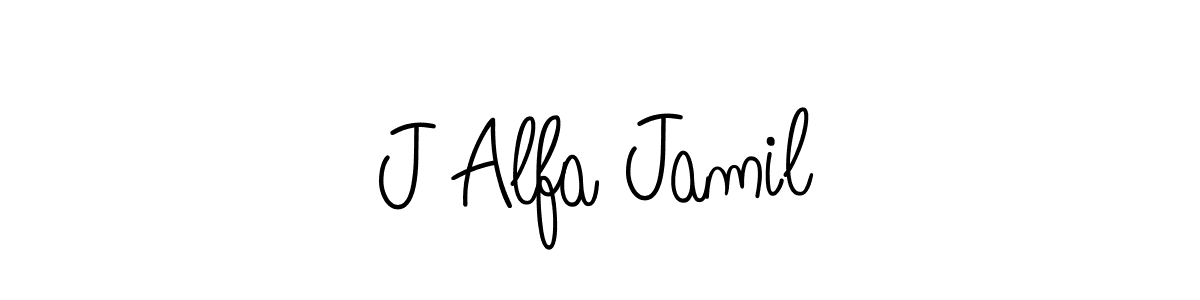 Also we have J Alfa Jamil name is the best signature style. Create professional handwritten signature collection using Angelique-Rose-font-FFP autograph style. J Alfa Jamil signature style 5 images and pictures png