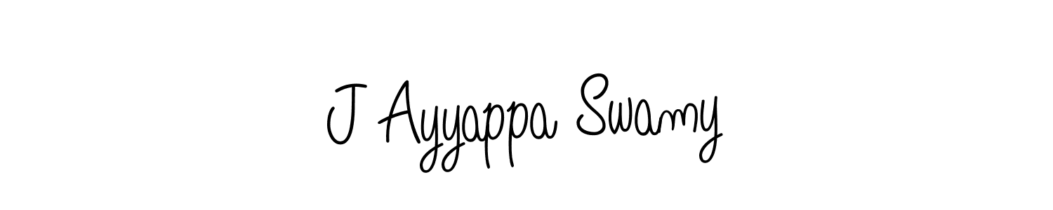 The best way (Angelique-Rose-font-FFP) to make a short signature is to pick only two or three words in your name. The name J Ayyappa Swamy include a total of six letters. For converting this name. J Ayyappa Swamy signature style 5 images and pictures png