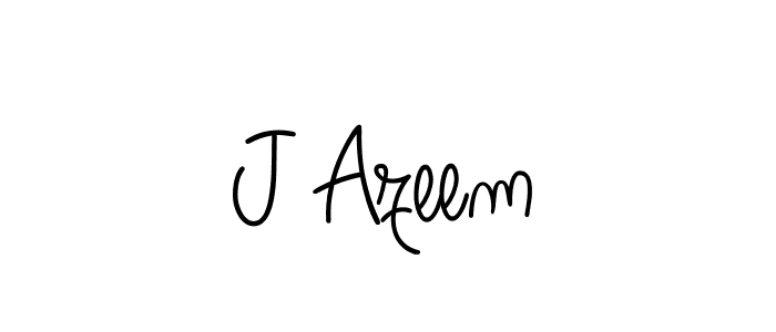 Make a beautiful signature design for name J Azeem. Use this online signature maker to create a handwritten signature for free. J Azeem signature style 5 images and pictures png