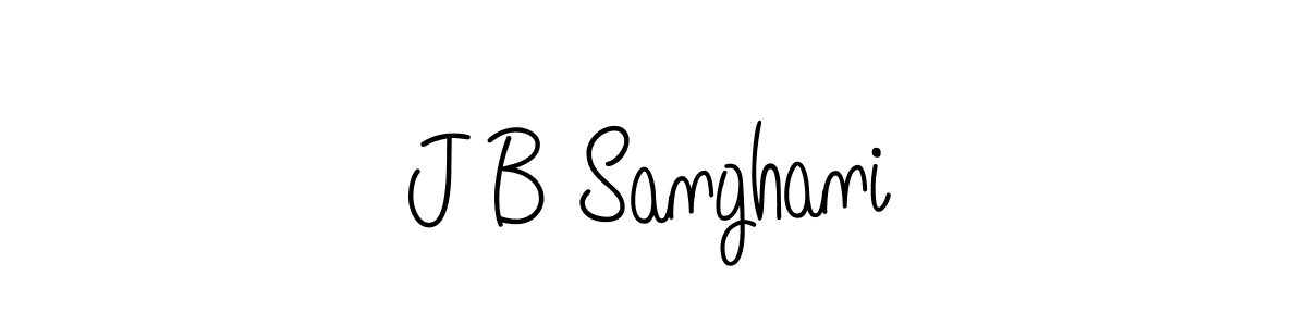 This is the best signature style for the J B Sanghani name. Also you like these signature font (Angelique-Rose-font-FFP). Mix name signature. J B Sanghani signature style 5 images and pictures png