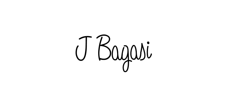 How to make J Bagasi name signature. Use Angelique-Rose-font-FFP style for creating short signs online. This is the latest handwritten sign. J Bagasi signature style 5 images and pictures png