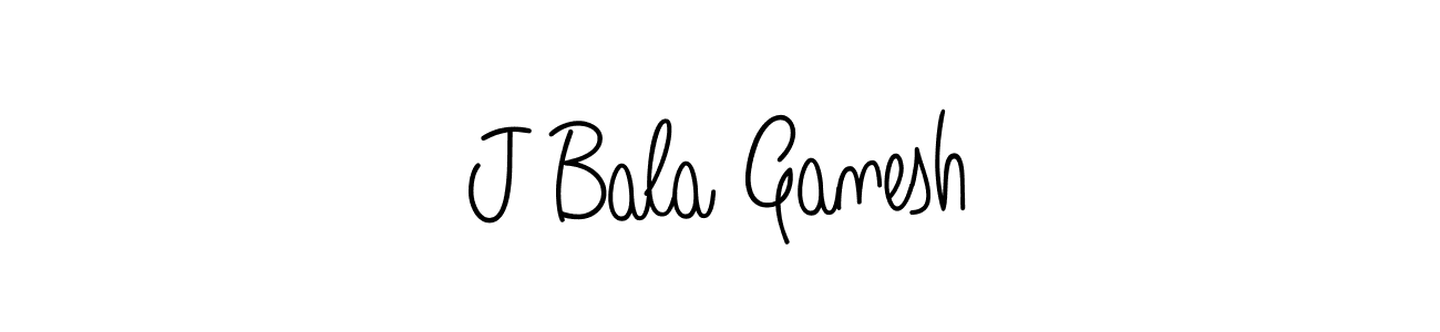 Also we have J Bala Ganesh name is the best signature style. Create professional handwritten signature collection using Angelique-Rose-font-FFP autograph style. J Bala Ganesh signature style 5 images and pictures png