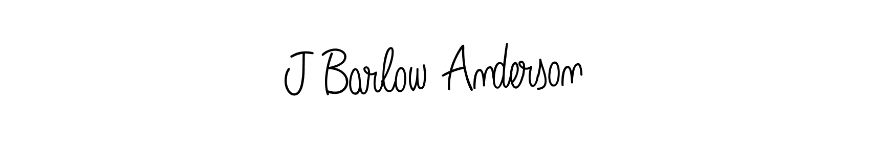 Create a beautiful signature design for name J Barlow Anderson. With this signature (Angelique-Rose-font-FFP) fonts, you can make a handwritten signature for free. J Barlow Anderson signature style 5 images and pictures png
