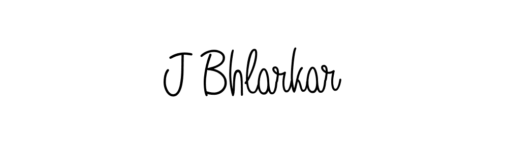 How to make J Bhlarkar name signature. Use Angelique-Rose-font-FFP style for creating short signs online. This is the latest handwritten sign. J Bhlarkar signature style 5 images and pictures png