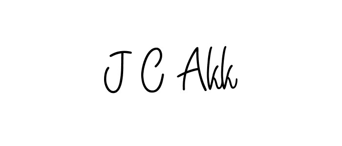 Angelique-Rose-font-FFP is a professional signature style that is perfect for those who want to add a touch of class to their signature. It is also a great choice for those who want to make their signature more unique. Get J C Akk name to fancy signature for free. J C Akk signature style 5 images and pictures png