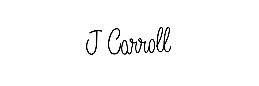 Create a beautiful signature design for name J Carroll. With this signature (Angelique-Rose-font-FFP) fonts, you can make a handwritten signature for free. J Carroll signature style 5 images and pictures png