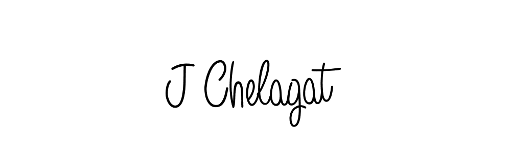 Design your own signature with our free online signature maker. With this signature software, you can create a handwritten (Angelique-Rose-font-FFP) signature for name J Chelagat. J Chelagat signature style 5 images and pictures png