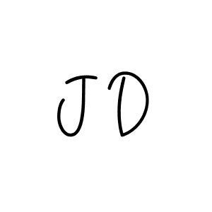 Create a beautiful signature design for name J D. With this signature (Angelique-Rose-font-FFP) fonts, you can make a handwritten signature for free. J D signature style 5 images and pictures png