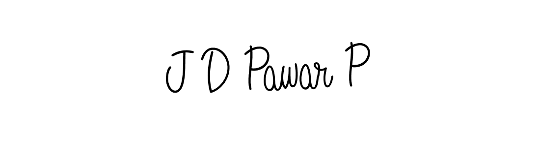 Make a beautiful signature design for name J D Pawar P. With this signature (Angelique-Rose-font-FFP) style, you can create a handwritten signature for free. J D Pawar P signature style 5 images and pictures png