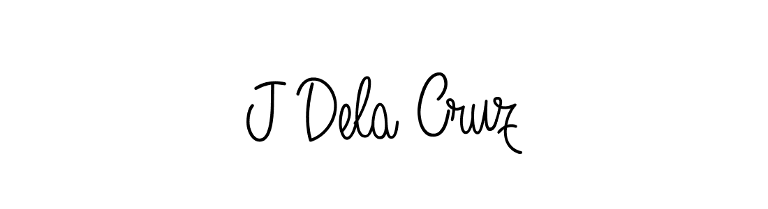 Make a beautiful signature design for name J Dela Cruz. With this signature (Angelique-Rose-font-FFP) style, you can create a handwritten signature for free. J Dela Cruz signature style 5 images and pictures png