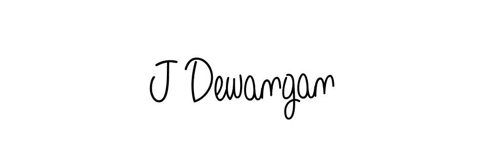 How to make J Dewangan name signature. Use Angelique-Rose-font-FFP style for creating short signs online. This is the latest handwritten sign. J Dewangan signature style 5 images and pictures png