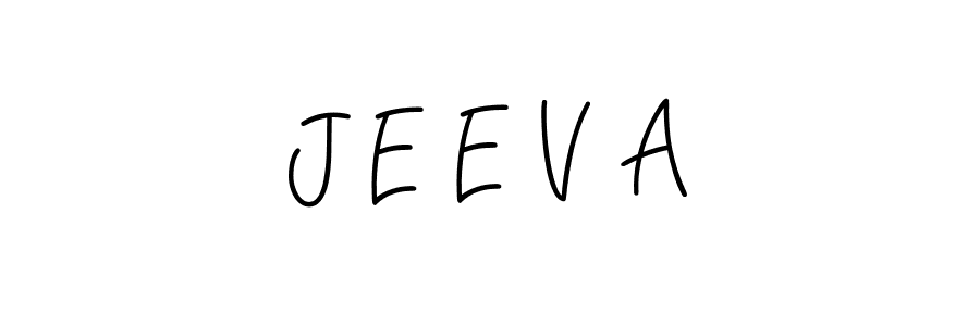 The best way (Angelique-Rose-font-FFP) to make a short signature is to pick only two or three words in your name. The name J E E V A include a total of six letters. For converting this name. J E E V A signature style 5 images and pictures png