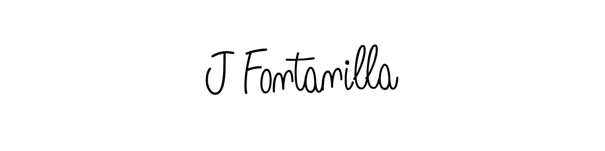 Design your own signature with our free online signature maker. With this signature software, you can create a handwritten (Angelique-Rose-font-FFP) signature for name J Fontanilla. J Fontanilla signature style 5 images and pictures png