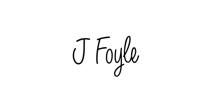 The best way (Angelique-Rose-font-FFP) to make a short signature is to pick only two or three words in your name. The name J Foyle include a total of six letters. For converting this name. J Foyle signature style 5 images and pictures png