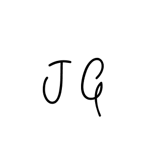 Make a beautiful signature design for name J G. With this signature (Angelique-Rose-font-FFP) style, you can create a handwritten signature for free. J G signature style 5 images and pictures png