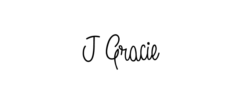 Make a beautiful signature design for name J Gracie. With this signature (Angelique-Rose-font-FFP) style, you can create a handwritten signature for free. J Gracie signature style 5 images and pictures png