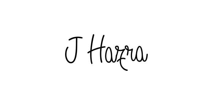 Create a beautiful signature design for name J Hazra. With this signature (Angelique-Rose-font-FFP) fonts, you can make a handwritten signature for free. J Hazra signature style 5 images and pictures png