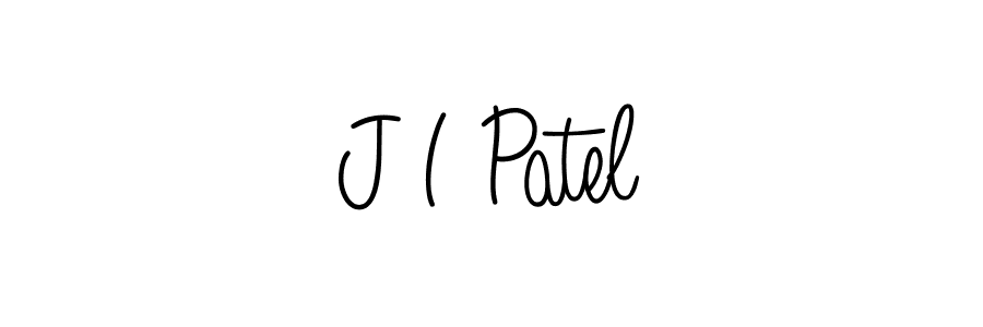 Use a signature maker to create a handwritten signature online. With this signature software, you can design (Angelique-Rose-font-FFP) your own signature for name J I Patel. J I Patel signature style 5 images and pictures png