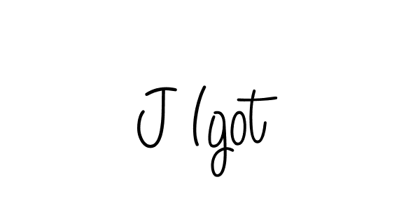 Create a beautiful signature design for name J Igot. With this signature (Angelique-Rose-font-FFP) fonts, you can make a handwritten signature for free. J Igot signature style 5 images and pictures png