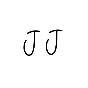 You should practise on your own different ways (Angelique-Rose-font-FFP) to write your name (J J) in signature. don't let someone else do it for you. J J signature style 5 images and pictures png