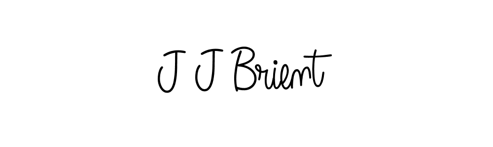 Make a beautiful signature design for name J J Brient. With this signature (Angelique-Rose-font-FFP) style, you can create a handwritten signature for free. J J Brient signature style 5 images and pictures png