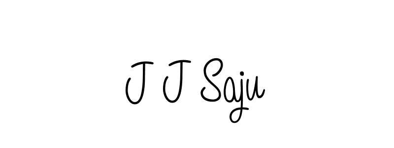 You should practise on your own different ways (Angelique-Rose-font-FFP) to write your name (J J Saju) in signature. don't let someone else do it for you. J J Saju signature style 5 images and pictures png