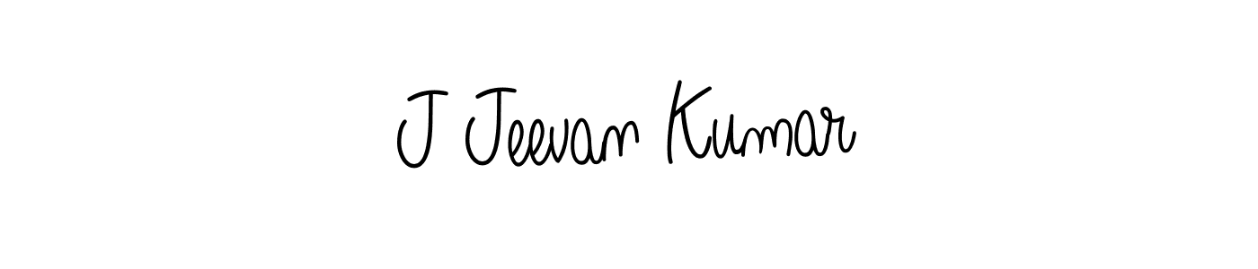 Design your own signature with our free online signature maker. With this signature software, you can create a handwritten (Angelique-Rose-font-FFP) signature for name J Jeevan Kumar. J Jeevan Kumar signature style 5 images and pictures png