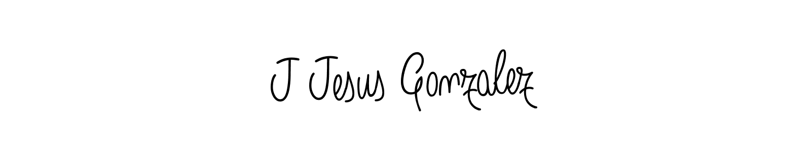 The best way (Angelique-Rose-font-FFP) to make a short signature is to pick only two or three words in your name. The name J Jesus Gonzalez include a total of six letters. For converting this name. J Jesus Gonzalez signature style 5 images and pictures png